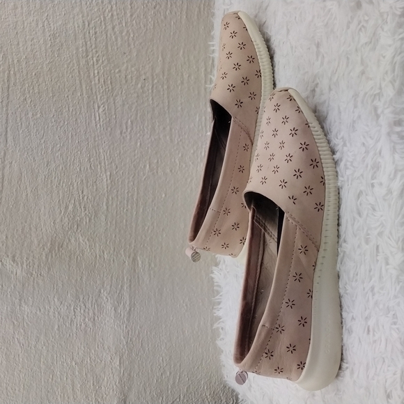 Cole Haan Studio Grand Peach Blush Perforated Nubuck Slip On Sneaker Loafer Shoe - Picture 3 of 16